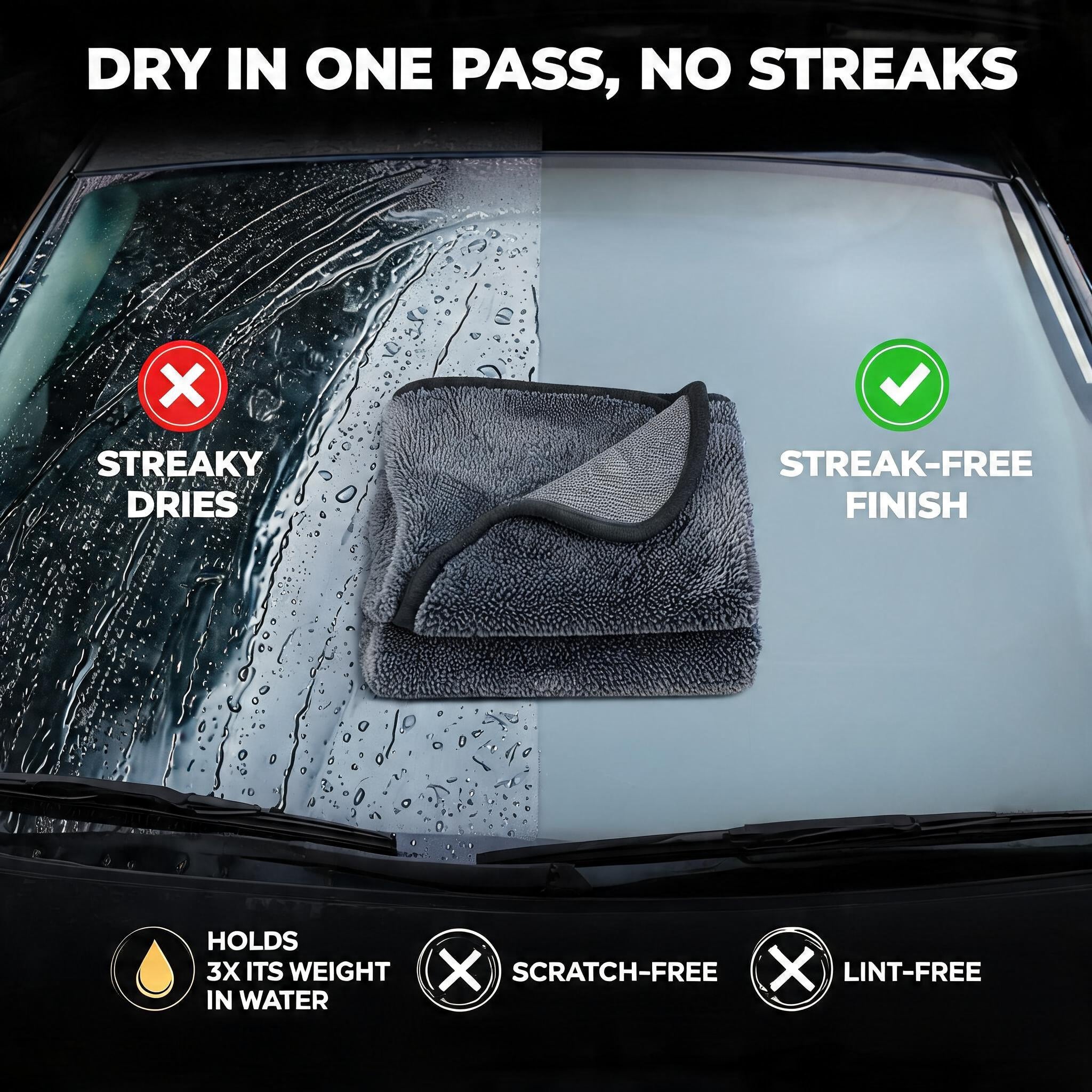 Thirsty Drying Towel – World's First Water Magnet!